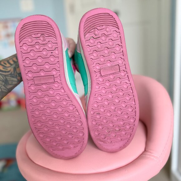 Kawaii Dinosaur Pastel High Top Sneakers - Picture 12 of 12